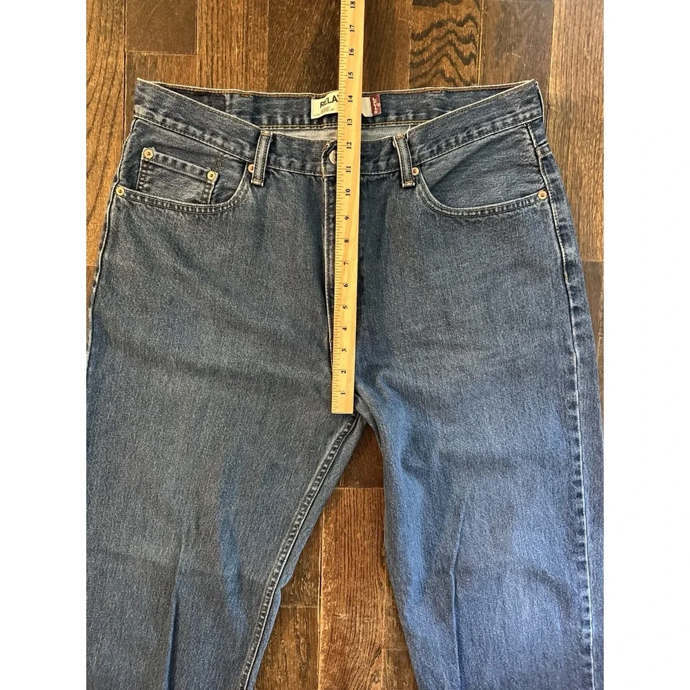Levis Jeans 550 Relaxed Fit Blue Medium Wash Mens Size 38x32 High Rise - Picture 5 of 10